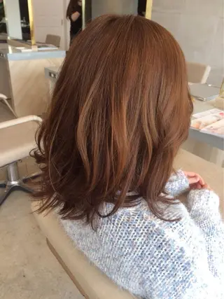 ミディアム カラー 森 翼のヘアスタイル