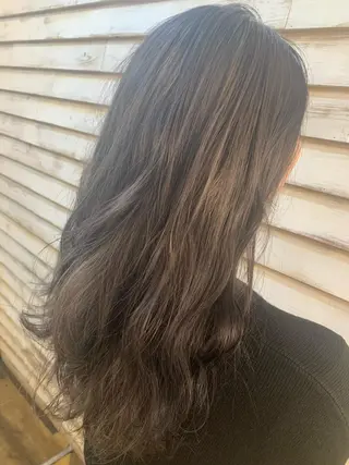 ロング カラー ヘアアレンジ 蔵前🫧韓国風レイヤ ーカット🫧KAHOのヘアスタイル