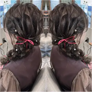セミロング ヘアアレンジ 韓国hair🦋 Nanaのヘアスタイル