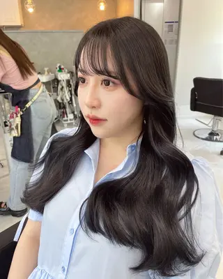 ロング カラー ✨梅田酸性ストレート 💖NATSUKOのヘアスタイル