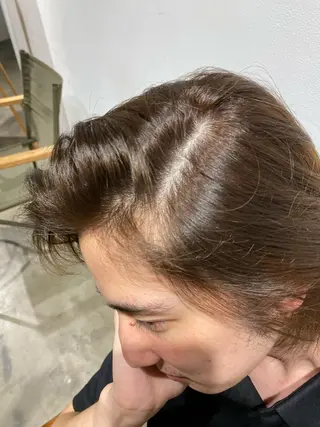 ショート カラー ボブパーマコテ巻き風 パーマNo1深江秀平のヘアスタイル