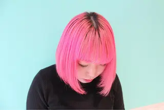 ミディアム カラー 堺 鳳 ママ美容師 yukariのヘアスタイル
