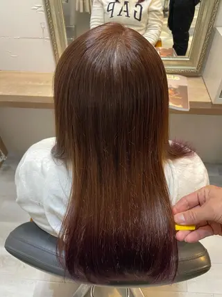 セミロング ⭐️髪質改善カラー lisaaaa⭐️のヘアスタイル