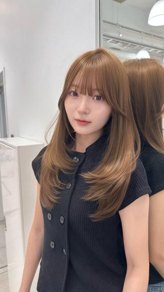 ロング カラー 上品モテヘア🩶 karen🩶のヘアスタイル