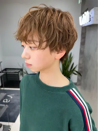 ショート カラー メンズ 渋谷  中性ヘア あかりのヘアスタイル