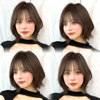 ミディアム カラー ヘアアレンジ 韓国ヘア/ロー レイヤー/Rumiのヘアスタイル