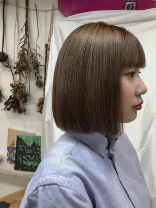 ミディアム カラー Moca 〰️のヘアスタイル