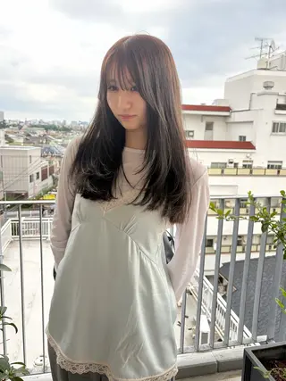 ロング カラー 林　蓮/レイヤー /透明感カラーのヘアスタイル