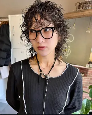 セミロング パーマ 梅田デザインカラー 🌈🏆ヒノキのヘアスタイル