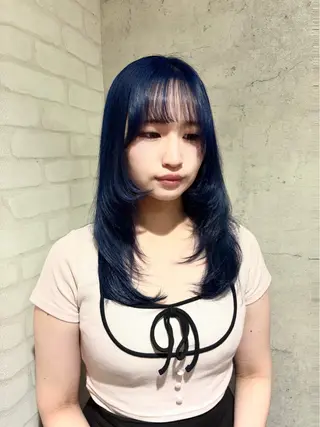 ミディアム カラー パーソナルカラー 診断🍀マリンのヘアスタイル