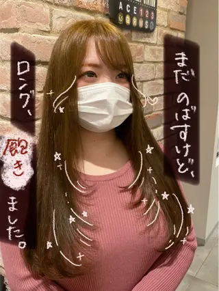 ロング 柔らかショート×透明 感カラー🎀emiのヘアスタイル