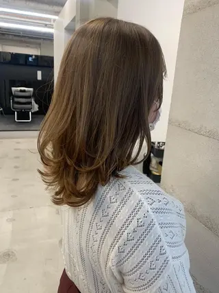 カラー 透明感カラー✂︎ /縮毛矯正/YUKAのヘアスタイル