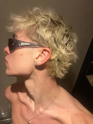 ショート パーマ メンズ レタッチ原宿 あいのヘアスタイル