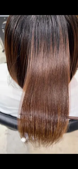 ショート 縮毛矯正/酸性 おかにわみりのヘアスタイル