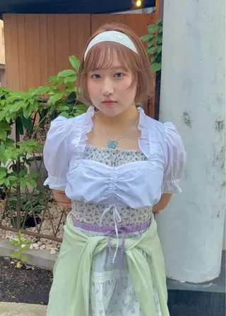 ミディアム カラー personマオ♡ girly/姫カットのヘアスタイル