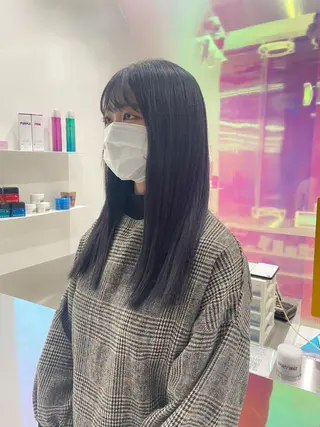 セミロング カラー パーマ ヘアアレンジ メンズ キッズ ネイル マツエク・マツパ アイブロウ KANAMI 🌏のヘアスタイル