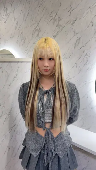 ロング 🐈‍⬛ララモアナ yuri🐈‍⬛のヘアスタイル