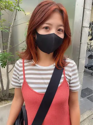 ミディアム カラー パーマ ヘアアレンジ メンズ キッズ ネイル マツエク・マツパ 🫧umu.🫧韓国 /レイヤーカットのヘアスタイル