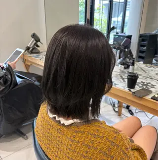 ショート カラー ヘアアレンジ 艶髪/ボブモデル 募集🫧terukaのヘアスタイル