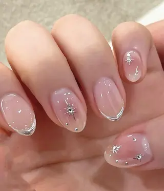 ネイル H3 Nail Tsuki🦋💙のネイルデザイン
