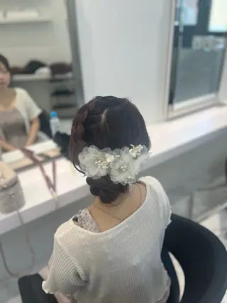 ヘアアレンジ ハイトーンカラー💞 くるみ🎀のヘアスタイル