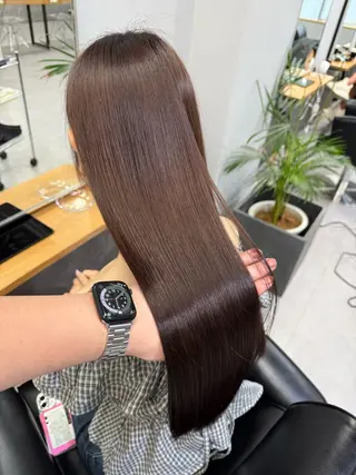 ロング レイヤーカット 韓国風PAOのヘアスタイル