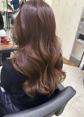 ロング カラー ヘアアレンジ kei🤎ベージュ /透明感カラー/博多のヘアスタイル