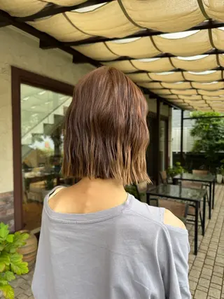 ミディアム 田中 和葉のヘアスタイル
