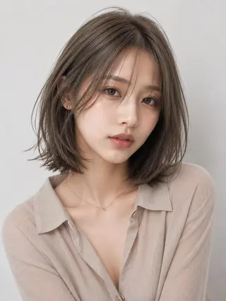 ミディアム カラー loty すずなのヘアスタイル