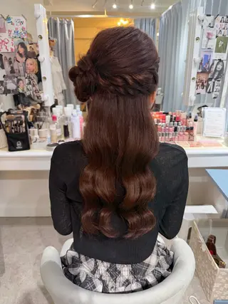 ロング ヘアアレンジ ココシャル miranoのヘアスタイル