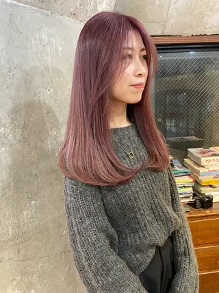 セミロング カラー KAWAHARA YUKIのヘアスタイル