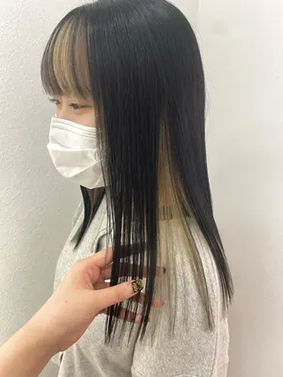 ロング カラー 遠藤沙也加 /レイヤーカットのヘアスタイル