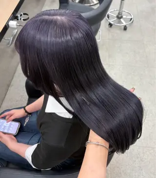 ロング miku/ラベンダー 透明感カラー🪻❤︎のヘアスタイル