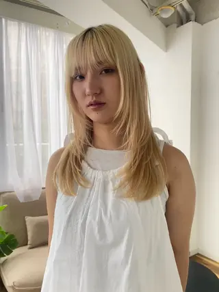 ミディアム メンズ清潔感のプロ 💈メンズパーマ藤田のヘアスタイル