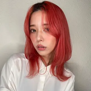セミロング インナーカラー◆ ダブルカラー◆ 上原のヘアスタイル