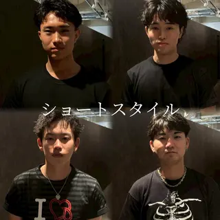 ショート パーマ メンズ 金山駅前/メンズ パーマ/真柄 恒輝のヘアスタイル
