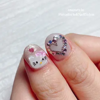 ミディアム ネイル 🐾enen style 🐾のネイルデザイン