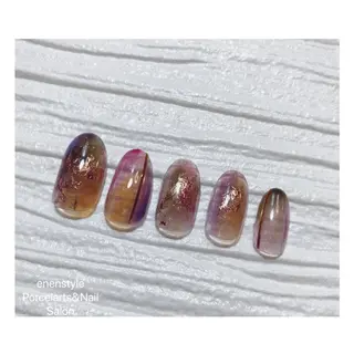 ミディアム ネイル 🐾enen style 🐾のネイルデザイン