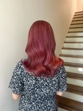 セミロング カラー saki / 名古屋 八事 / ハイトーンのヘアスタイル