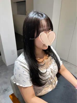 ロング カラー ヘアアレンジ 梅木李奈🍒府中/ レイヤー透明感カラーのヘアスタイル