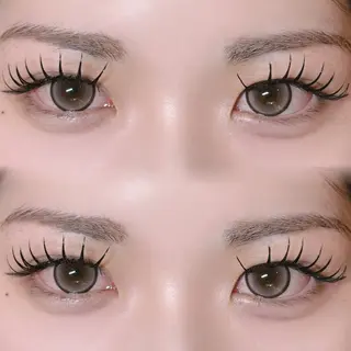 マツエク・マツパ 𝐘𝐮𝐢🎀梅田 韓国ヘア 束感まつ毛のマツエク・マツパデザイン