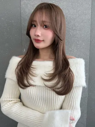 セミロング 失敗しないレイヤー/ 顔まわり☀️しゅうとのヘアスタイル