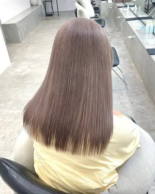 セミロング エクステ/大人可愛い カラー🩷RINAのヘアスタイル