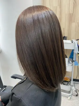 ミディアム カラー 【透明感、艶髪】西村 有司のヘアスタイル