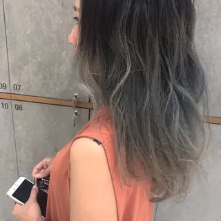 ロング kiyono ⭐︎ダブルカラーのヘアスタイル