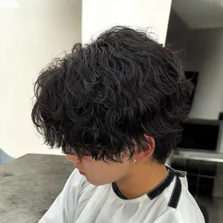 パーマ メンズ 縮毛矯正/メンズ パーマ/岩名新大のヘアスタイル