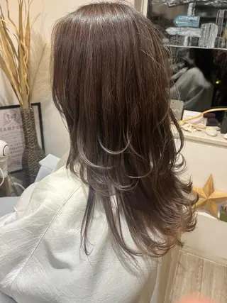 ロング 縮毛矯正 松崎祥のヘアスタイル