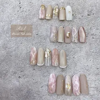 ネイル モチの良さ◉ フィルインネイル♡のネイルデザイン