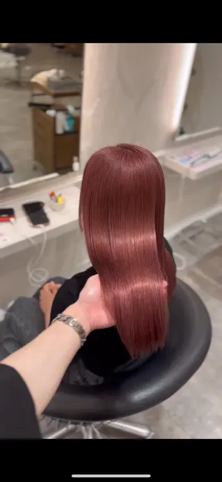 カラー 艶カラー/ヘアセット /momo🎀のヘアスタイル