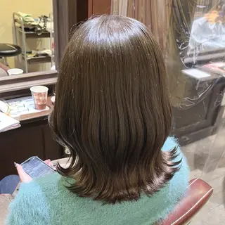 ミディアム 🎀𝑴𝑰𝑯𝑶 長岡/ケアカラー🎀のヘアスタイル